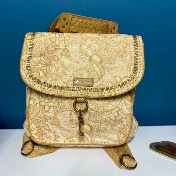 Sakroots | Bags | Sakroots Gold Convertible Backpack | Poshmark display picture 3